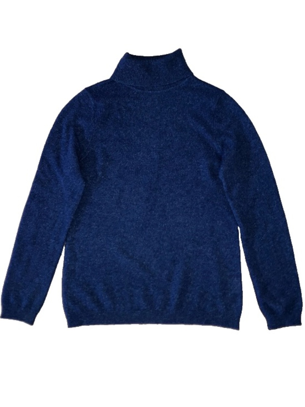 Morgan Taylor M Blue 100% Cashmere Turtleneck Sweater Cozy Winter Quite Luxury.
